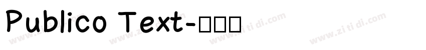 Publico Text字体转换